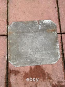 VINTAGE AA Aluminium Rare Sign Very Distressed Look