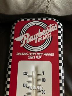 VINTAGE ADVERTISING RAYBESTOS TIN WALL THERMOMETER Rare