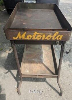 VINTAGE? Motorola Parts & Service Cart Advertising Cart? Collectable? RARE