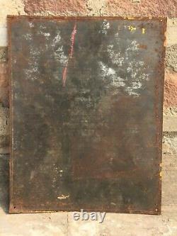 VINTAGE OLD 1930's MRF TYRES RARE ADV TIN SIGN BOARD DECORATIVE COLLECTIBLE