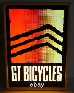 VINTAGE Original GT Bicycles BMX Dealer Advertising Lighted Sign 90s 18x13 RARE
