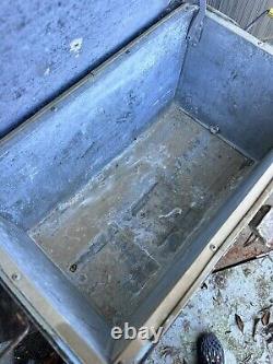 VINTAGE PROGRESS Pepsi Cola Metal Ice Cooler ORIGINAL RARE
