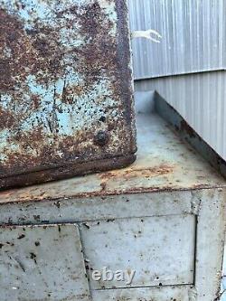 VINTAGE PROGRESS Pepsi Cola Metal Ice Cooler ORIGINAL RARE