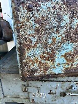 VINTAGE PROGRESS Pepsi Cola Metal Ice Cooler ORIGINAL RARE
