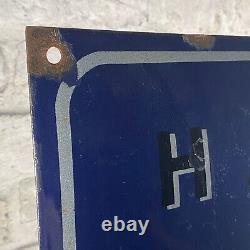 VOLKSWAGEN Enamel Sign 23.6x15.7 (60x40cm) Bus Automobile Old Rare Vintage Sign