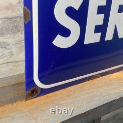 VOLKSWAGEN Enamel Sign 23.6x15.7 (60x40cm) Rare Retro Vintage Service Wall Sign