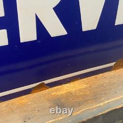 VOLKSWAGEN Enamel Sign 23.6x15.7 (60x40cm) Rare Retro Vintage Service Wall Sign
