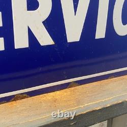 VOLKSWAGEN Enamel Sign 23.6x15.7 (60x40cm) Rare Retro Vintage Service Wall Sign
