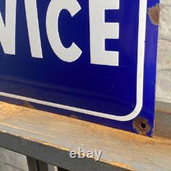 VOLKSWAGEN Enamel Sign 23.6x15.7 (60x40cm) Rare Retro Vintage Service Wall Sign