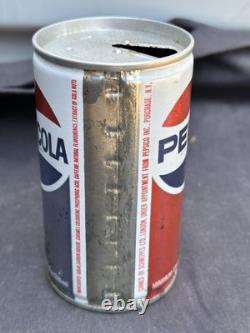VTG 1960s Pepsi-Cola Flat Top Can UK Issue Schweppes Rare Steel Punch Can