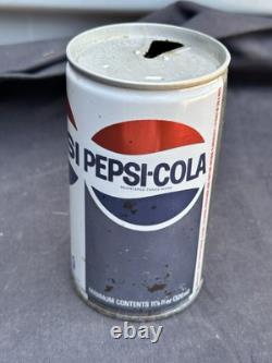 VTG 1960s Pepsi-Cola Flat Top Can UK Issue Schweppes Rare Steel Punch Can