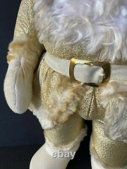 VTG Large 50s 60s RARE GOLD Rushton Santa Claus Rubber Face 24 DOLL Christmas