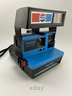 VTG Polaroid Pepsi Spirit 600 One Step Instant Camera Promo Advertising Rare
