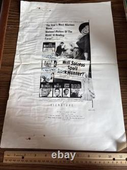 VTG Rare 1957 Advertising Mock Sample Poster Will Succeed Spoil Rock Hunter