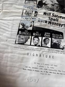 VTG Rare 1957 Advertising Mock Sample Poster Will Succeed Spoil Rock Hunter