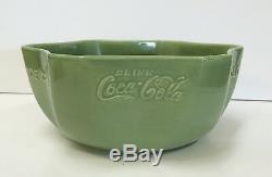 Vernon Kilns Coca Cola pottery bowl 1950s vtg advertising RARE Collector