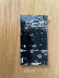 Very Early Rare Vintage Royal Mail Collection Times Enamel Plaque Post BOX