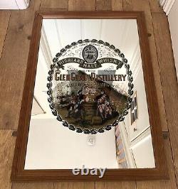Very Large Vintage Glen Grant Distillery Highland Malt Whisky Pub Mirror Rare