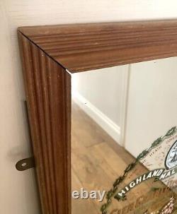 Very Large Vintage Glen Grant Distillery Highland Malt Whisky Pub Mirror Rare