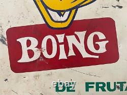 Very RARE Vintage DISNEY Donald Duck Pascual Boing Advertisement Signs, 1950s