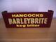 Very Rare 1960's Vintage Hancocks Barley Brite Keg Bitter Beer Advertising Sign