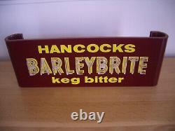 Very Rare 1960's Vintage Hancocks Barley Brite Keg Bitter Beer Advertising Sign