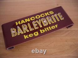 Very Rare 1960's Vintage Hancocks Barley Brite Keg Bitter Beer Advertising Sign