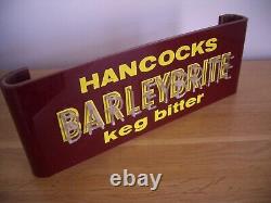 Very Rare 1960's Vintage Hancocks Barley Brite Keg Bitter Beer Advertising Sign