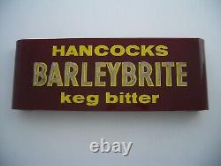 Very Rare 1960's Vintage Hancocks Barley Brite Keg Bitter Beer Advertising Sign