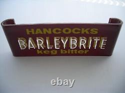 Very Rare 1960's Vintage Hancocks Barley Brite Keg Bitter Beer Advertising Sign