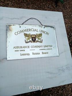Very Rare Antique Vintage Commercial Union London Advertising Mirror