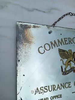 Very Rare Antique Vintage Commercial Union London Advertising Mirror