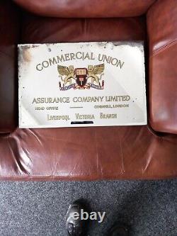 Very Rare Antique Vintage Commercial Union London Advertising Mirror