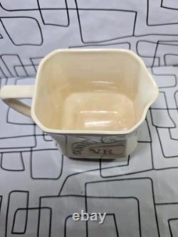 Very Rare Dunville's VR Whiskey Jug Made In London Orange VR Lettering Vintage