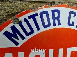 Very Rare Early Michelin Tyres Enamel Sign Original Automobilia Cycles Motors