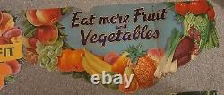 Very Rare Vibrant Vintage Shop Display Posters For Retail Fruit Trade Federation