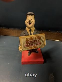 Very Rare Vintage 1950s Join The Double Diamond Club Resin Figure