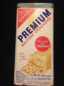 Very! Rare! Vintage 1969 15 Oz 15 Oz 15 Nabisco Premium Saltine Crackers Tin