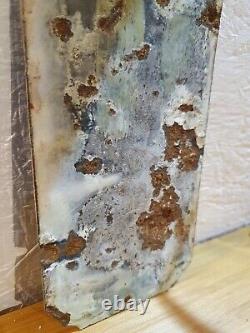 Very Rare Vintage Antique Small Hudson's Soap Enamel Wall Sign / Fingerplate