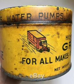 Very Rare Vintage Greaso Motor Grease 1 Lb Tin Car Garage Petrol Oil Coburg Melb