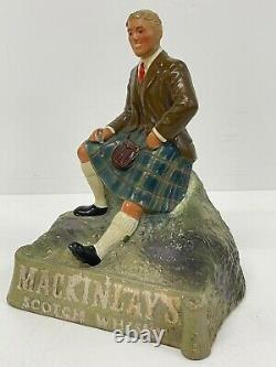 Very Rare Vintage MACKINLAYS Scotch Whisky Advertising Bar Figure
