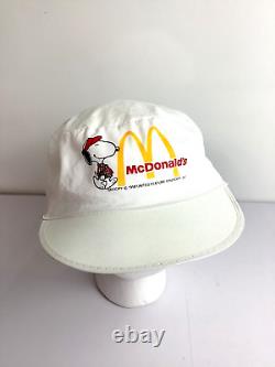 Very Rare Vintage McDonald's Peanuts Snoopy Painters Hat Promo Employees 80's