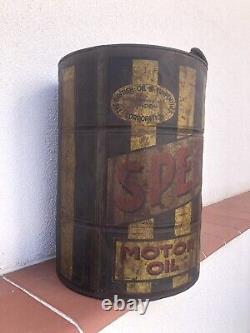 Very Rare Vintage Old Original 1930s Speedwell Motor Oil Can LARGE 10L