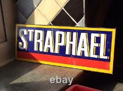 Very Rare vintage enamel sign Ts Raphael