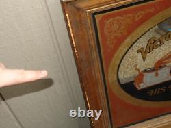 Victor His Masters Voice Nipper Dog Wall Mirror Sign Rare Vintage Advertising