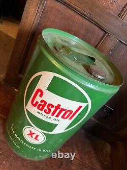 Vintage 10 Gallon Castrol XL Oil Drum green vintage rare collectible car auto