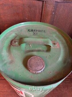 Vintage 10 Gallon Castrol XL Oil Drum green vintage rare collectible car auto