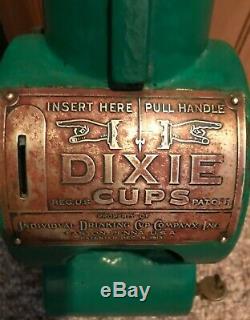 Vintage 1913 Betholine/Sinclair Gas Station Dixie 1 Cent Cup Dispenser Very Rare