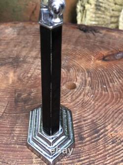 Vintage 1940's Mcmurdo chrome table petrol lighter rare Slumberland advertising