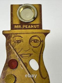 Vintage 1940s Planters MR PEANUT Advertising Original Rare Paint Palette Set